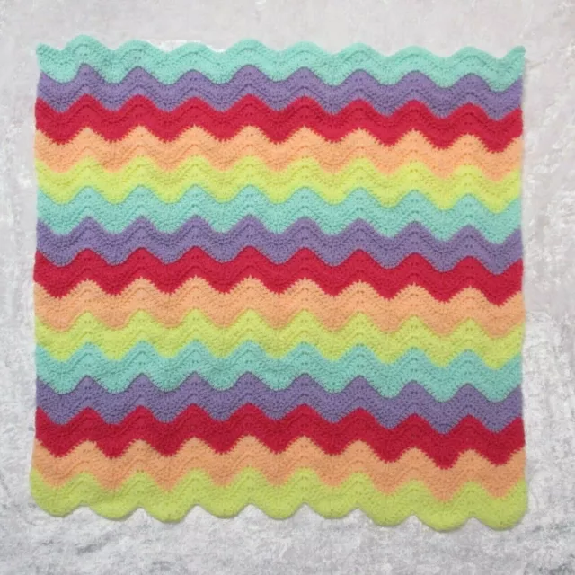 Jazberryz Crochet Baby Pram/Cuddle Blanket Acrylic Yarn Soft Handmade  New