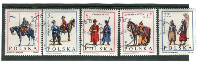 Briefmarken, Polen, Polska, Kpl Satz, Soldaten, Fi 2722-26, 1983, gestempelt