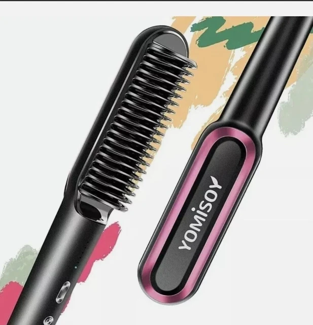 Yomisoy Professional Ceramic Hair Straightener Brush Styling Tool