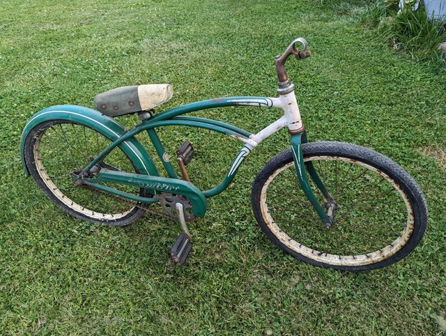 Vintage 1958 20" Schwinn Spitfire pig bike shorty stingray project bicycle Vintage 1958 20" Schwinn Spitfire pig bike shorty stingray project bicycle