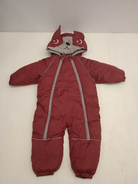 Baby Schneeanzug Overall Winter mit Kapuze Strampler Jungen Maedchen Saeugling