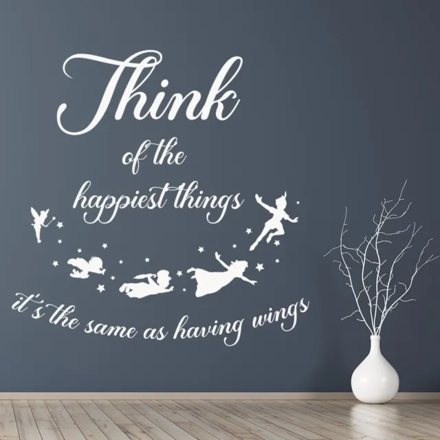 Think Of The Happiest Things Peter Pan Wall Sticker WS-69816