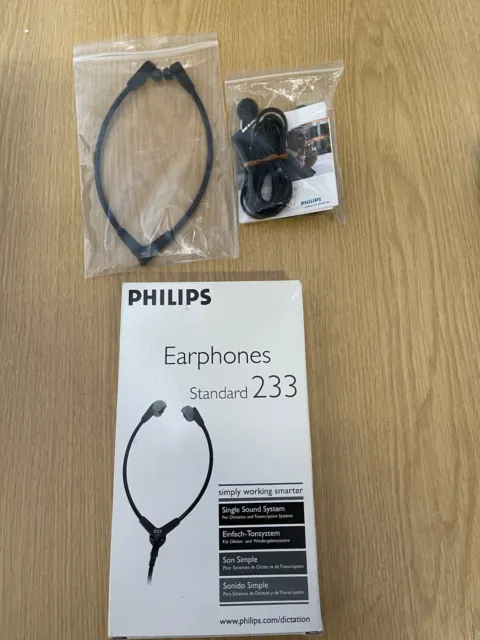 Diktieren Transkription Kopfhörer Philips LFH233 Stethoskop Stil Headset 