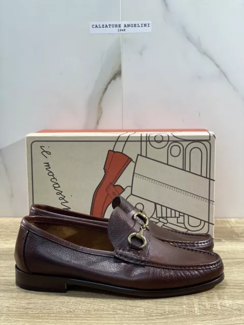 Il Mocassino Uomo In Pelle Toscano Fondo Cuoio Reverso Luxury Made In Italy 44