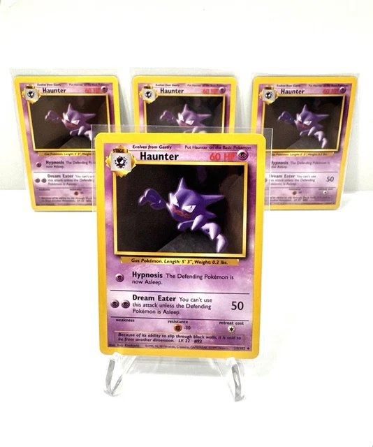 1999 haunter pokemon card AGS Graded 1999 Pokémon Fossil Haunter 21/62 8.5 main image 1