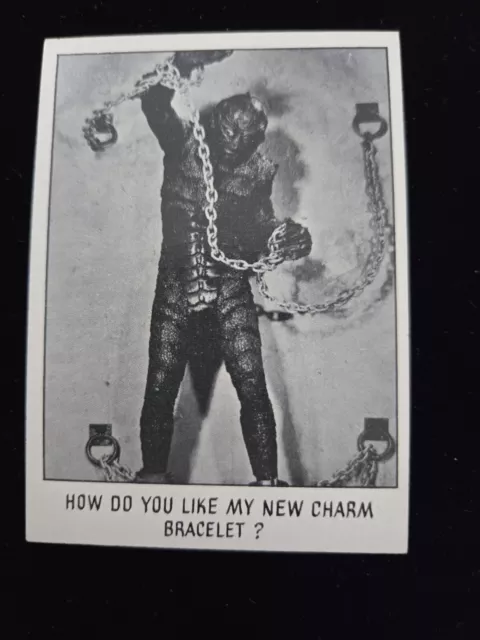 1973 Creature Feature Youll Die Laughing Topps Card Creature Black Lagoon 110