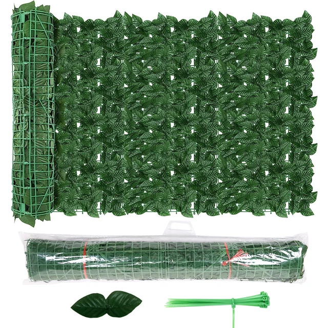 1Mx3M Sichtschutzhecke Windschutz Efeu Sichtschutz Balkonverkleidung Blätterzaun