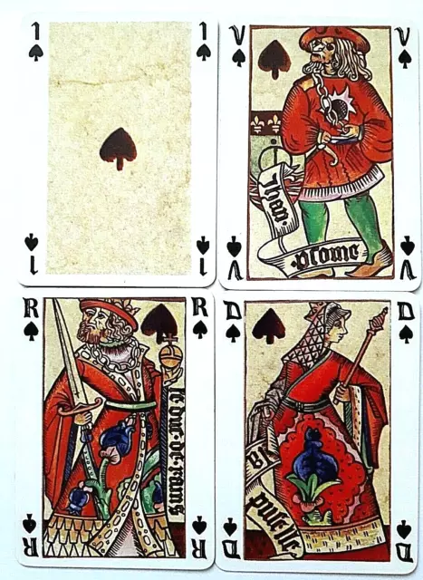Vintage Playing Cards Joan Of Arc Wide Dusserre 52 And 3J & Box 1970 Uk Freepost