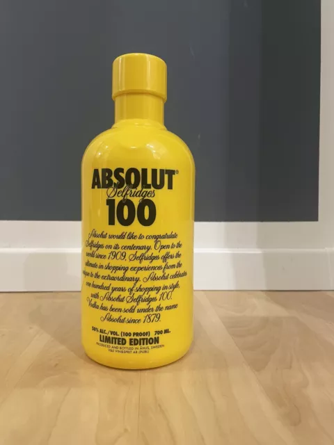 Absolut Vodka 2ndSkin Selfridges 100  700ml NEU Limited Edition Sammlerzustand