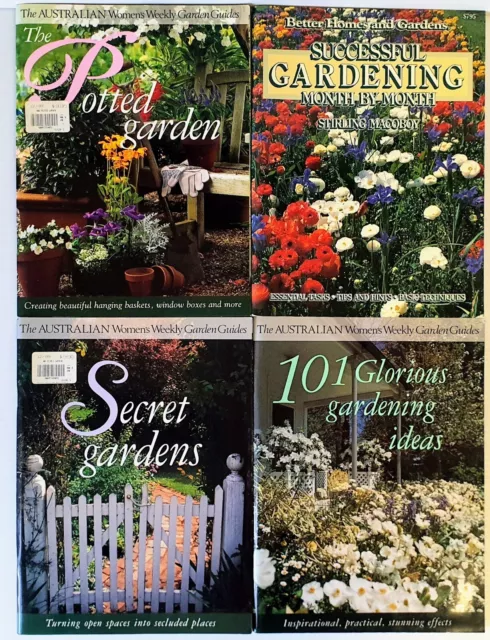 4x Gardening Magazines Bundle Better Homes and Gardens & Women's Weekly 80s 90s