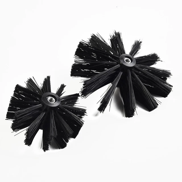 1x 100mm/150mm Dryer Vent Cleaning Brush Chimney Lint Remover Bristle-Head Nylon