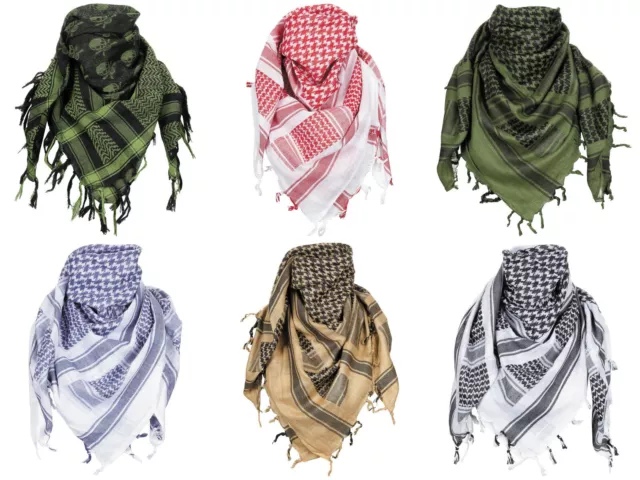 Military Army SAS Style Arab Shemagh Keffiyeh Cotton Desert Tactical Shawl Scarf