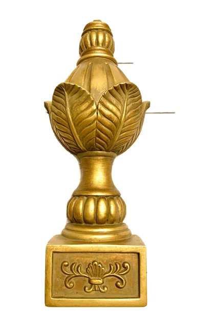 Beautiful Architectural Gold Wall Plaque, Finial, Medallion, Plaque, Decor