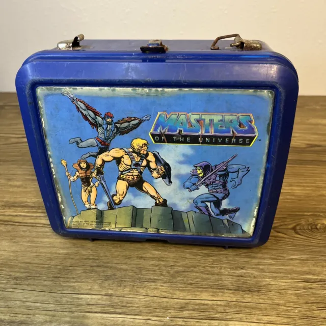 Vintage 1983 Masters of The Universe Aladdin He-man Plastic Lunch Box