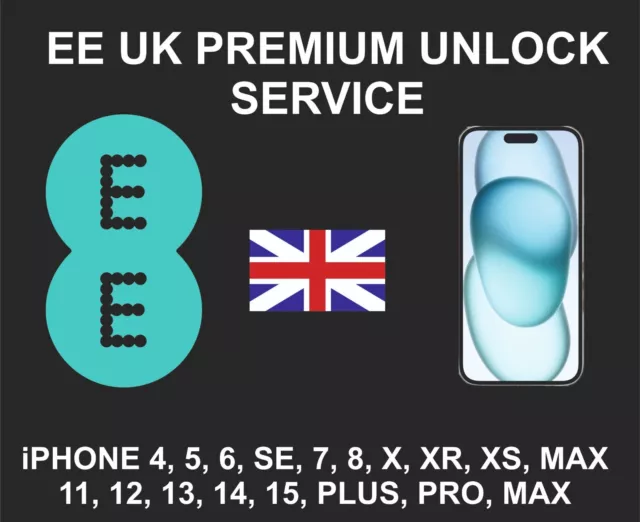 EE UK, iPhone All Models, Factory Unlock, Premium