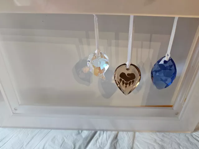 Swarovski  Display mit 3 verschiedenen Ornamenten