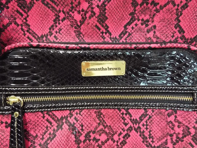 Samantha Brown Croco Embossed 16" Rolling Carry-It-All Bag 3