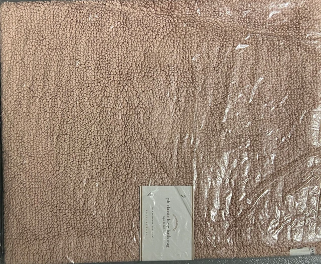 "Alfombra de baño de bucle orgánico clásico Pottery Barn Rose 21"" x 34"