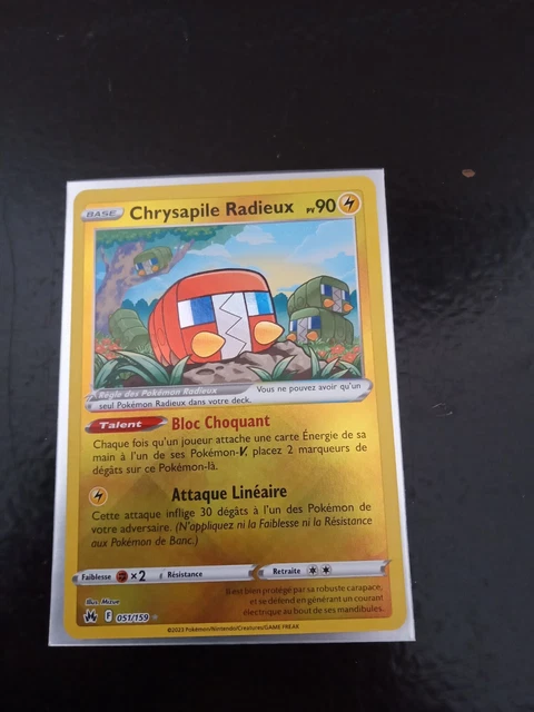 Carte POKEMON - Chrysapile radieux PV90 051/159 - EB12.5 Zénith Suprême FR /J2