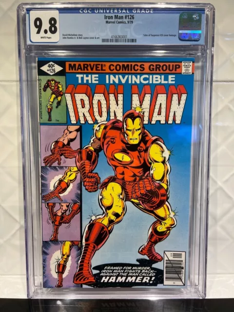 Iron Man #126, Cgc 9.8, Wht Pgs, 1979, Tos #39 Homage Cover, Bronze Classic Key!