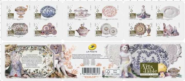 2018 Carnet BC 1528 Les Arts de la table. neuf ** non plié   Autoadhésif.