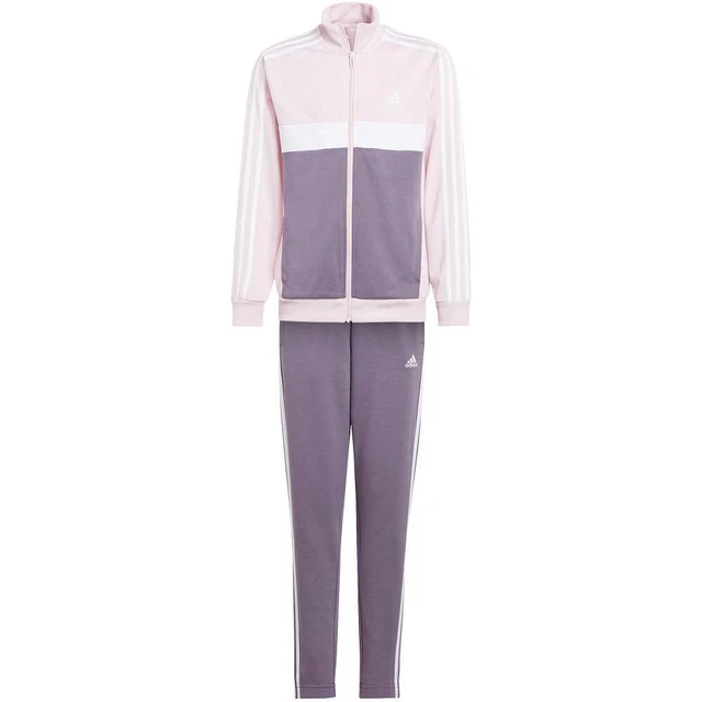 Adidas Tuta da Ragazza Essentials 3-Stripes Tiberio Rosa Taglia 9-10 A Codice...
