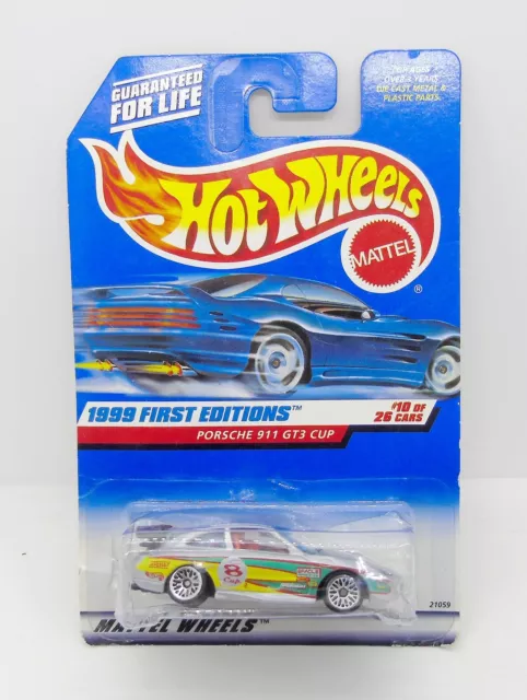 6218 Hot Wheels Us Card / 1999 First Editions / 912 Porsche 911 Gt3 Cup