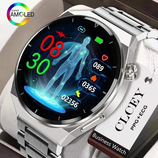 New Laser Health Heart Rate Blood Pressure Fitness Sports Waterproof Smartwatch