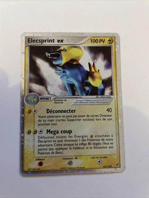 Carte Pokemon ELECSPRINT 101/107 EX Ultra Rare Bloc EX Deoxys FR