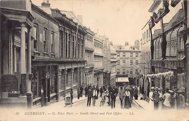 Guernsey - ST. PETER PORT - Smith Street and Post Office - Publ. Levy L.L. 56