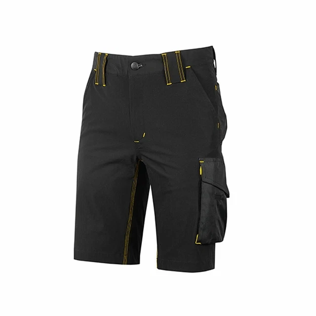 Pantaloncini Da Lavoro Bermuda Estivi Upower Mercury Nero Slim Fit
