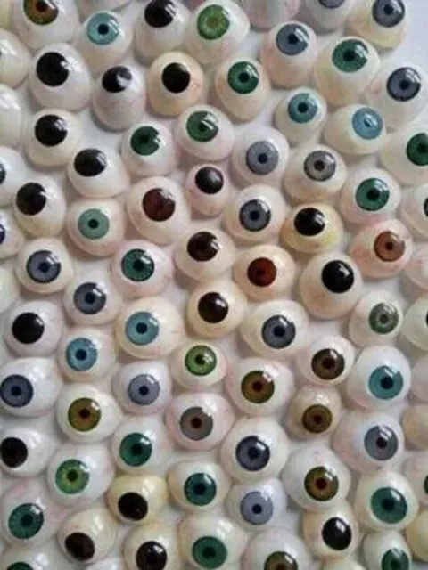 Vintage Human Prosthetic Eye ~ Antique Artificial Mix Eye Set Of 10 Piece
