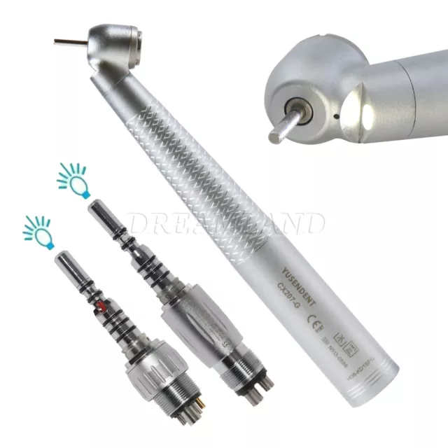 Dental 45 Degree Surgical High Speed Fiber Optic Handpiece/Quick Coupler 4/6Hole