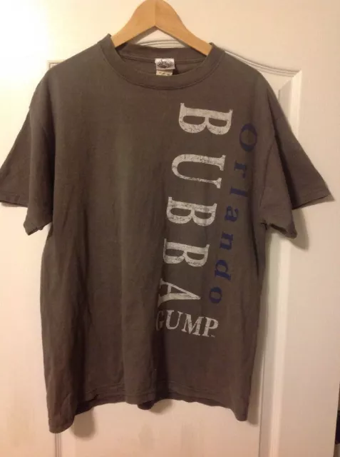 Bubba Gump Shrimp Forrest Gump Orlando T-Shirt Vintage Brown Size L