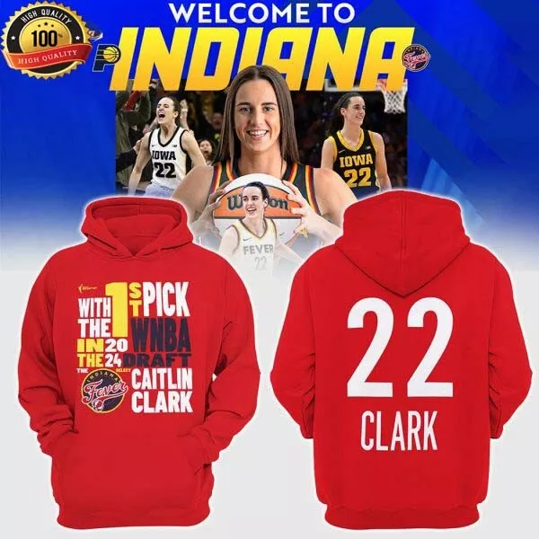 BEST SALE!!! CAITLIN- Clark 22 Welcome To Indiana WNBA Draft 2024 ...