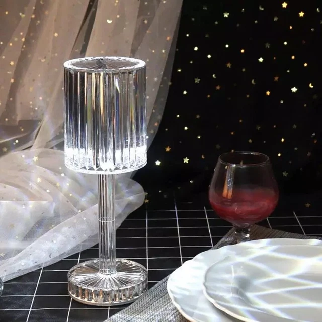 Lampada da Tavolo Ricaricabile a Led senza Fili per Bar Ristorante Dimmerabile