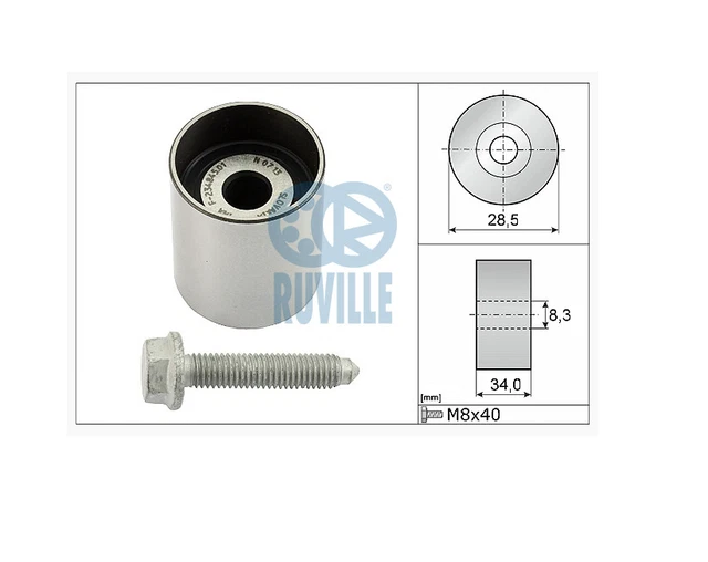 RUVILLE pulley toothed belt 55465 for VW Audi Seat Skoda 1.9TDI 2.0TDI
