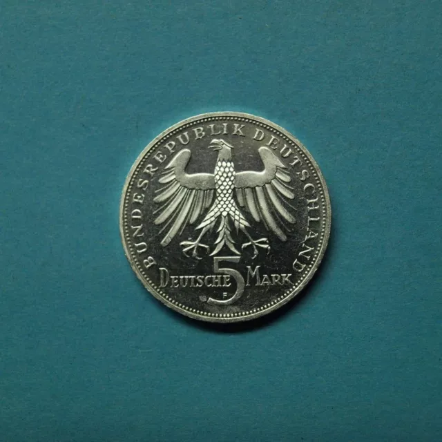 Bund 1955 5 DM Friedrich von Schiller, Originalmünze! (Kof18/5 2