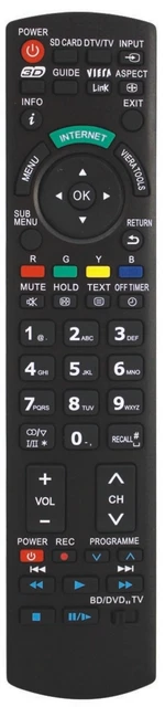 Télécommande Neuve Pour TV Panasonic TX40FS400E / TX-40FS400E - Modèle N2QAYB001181
