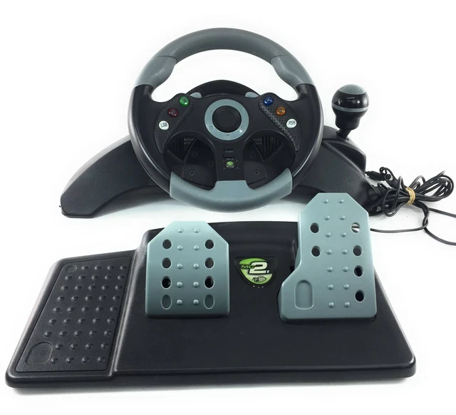 MadCatz MC2 Racing Steering Wheel +Pedals XBOX 360 Gaming System 4720