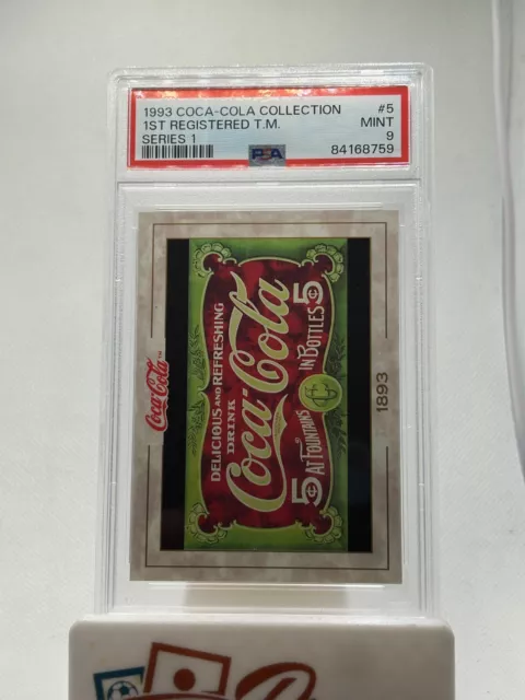 1993 The Coca-Cola Collection Series 1 #5  1893 Brand Logo PSA 9