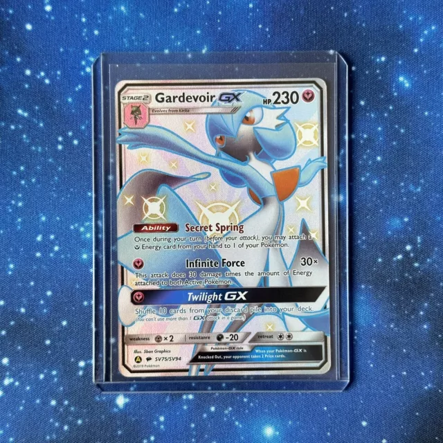 Pokemon SHINY GARDEVOIR GX SV75/SV94 Hidden Fates ULTRA RARE FULL ART PACK  FRESH