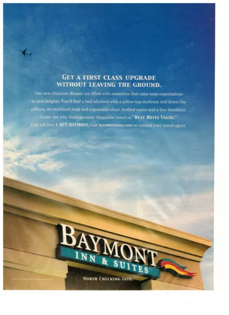 Baymont Inn and Suites Get First Class Upgrade Vintage 1993 Print Ad