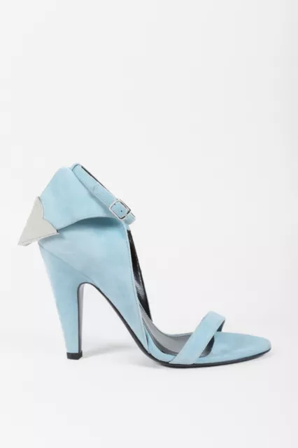 Calvin Klein 205W39NYC Blue Suede Letitia Sandals, Size 36