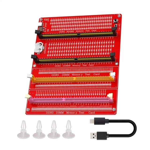 LED INDICATOR USB C Power Supply Test Button Computer DDR3/4/5 Memory ...
