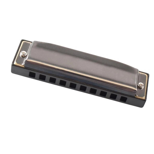 Harmonica Professionnel 10 Trous 20 TONE  CLÈS  ARGENT DE BOUCHE DE