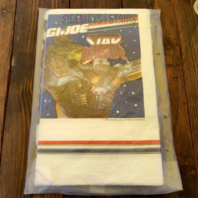 1993 GI JOE STAR BRIGADE TABLECOVER Hasbro space party supplies
