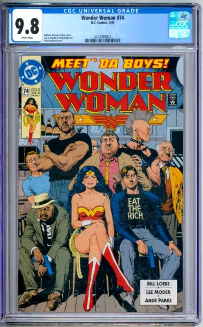 Wonder Woman 74 CGC Graded 9.8 NM/MT Bolland DC Comics 1993