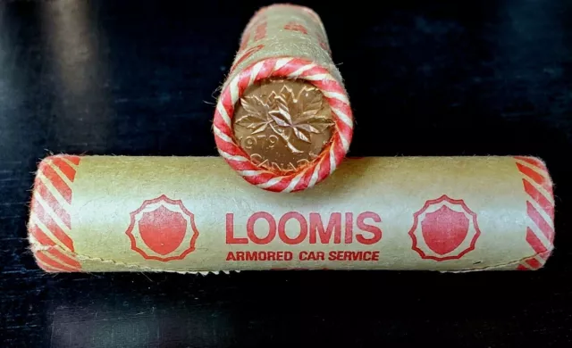 Canada 1979 Loomis OBW - Original Bank Wrapped Roll of Pennies!!