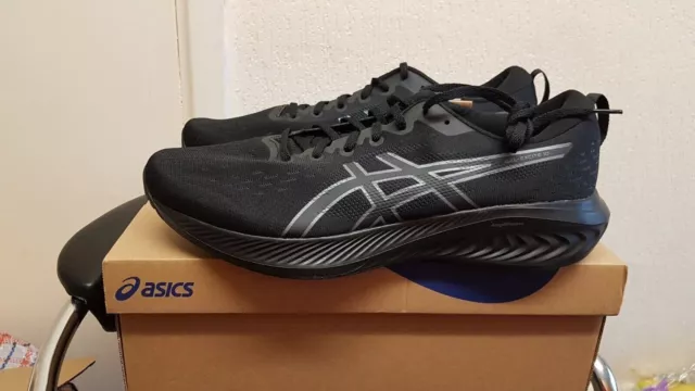 Asics Gel-Excite 10 Men's Running Shoes Trainers In Black Size UK 12